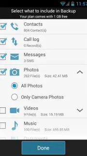 G Cloud Backup captura 9