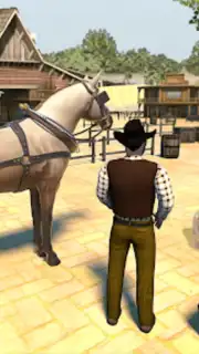 West Cowboy Games Horse Riding captura 1
