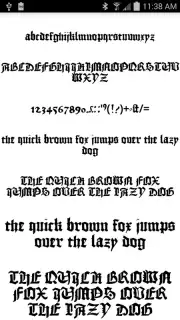 Gothic Fonts 50 captura 2