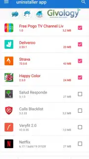 Uninstaller App captura 2