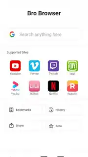 Bro Browser captura 2