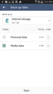 LG Backup (Sender) captura 4