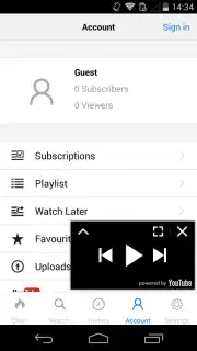 MyTube YT Player captura 1