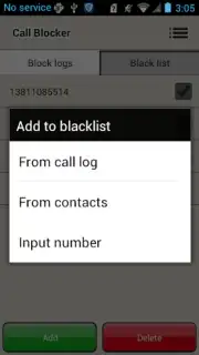 Call Blocker captura 3