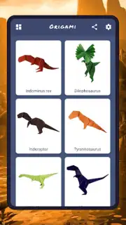 Origami dinosaurs paper shapes captura 11