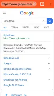 Chrom Browser captura 1