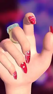 Cute Nail Art Designs Game 3D captura 4