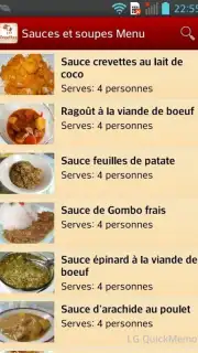 Recettes Africaines captura 3