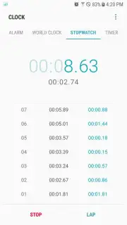 Samsung Clock captura 4