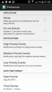 Event Reminder captura 1