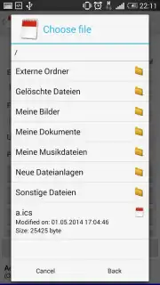 iCal Import/Export 2.4 captura 5