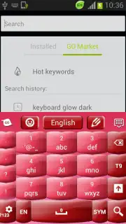 Pink Keyboard Hearts Glow captura 3