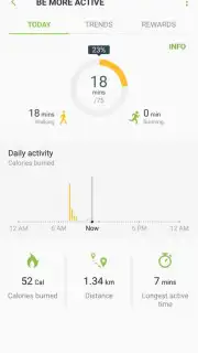 Samsung Health (Android Wear) captura 6