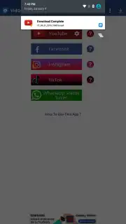 VidGet - YouTube, Insta and TikTok downloader captura 3