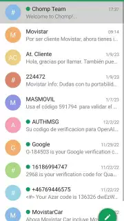 Chomp SMS captura 1