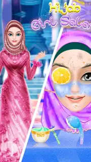 Hijab Girl Salon- Muslim Fashion Princess Makeover captura 4
