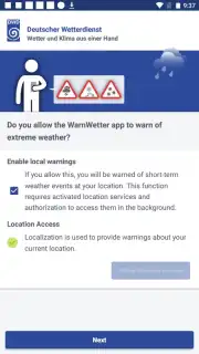 WarnWetter captura 2