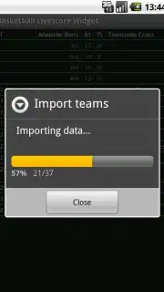 Basketball Livescore Widget captura 9