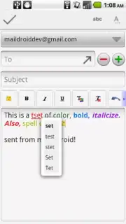 MailDroid captura 2