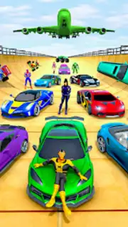 Superhero Car Stunt- Car Games captura 5