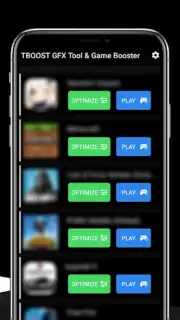 TBOOST Game Booster & GFX Tool captura 2