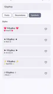 Glyphsy – Stylish Keyboard captura 4