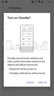 Samsung Internet Beta captura 3