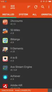 App Usage captura 4