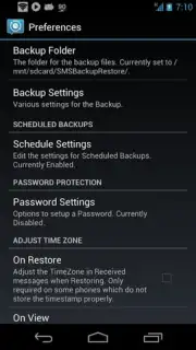 SMS Backup and Restore captura 2