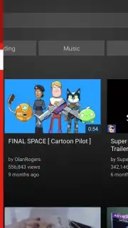 YouTube for Android TV captura 5