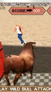 Angry Bull Attack Arena Sim 3D captura 2
