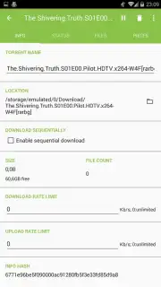 Torrenter - Android Torrent Downloader captura 4