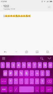 Lavender iKeyboard Theme captura 2