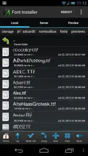 Font Installer captura 3
