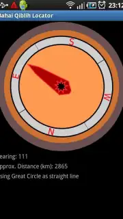 Bahai Qiblih Locator captura 2