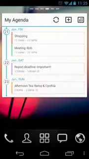 GO Calendar Widget captura 8