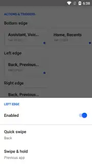 Fluid Navigation Gestures captura 3