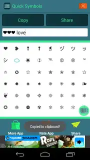 ASCII Text Symbols captura 3