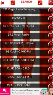 FM Canadian Radio Top captura 1