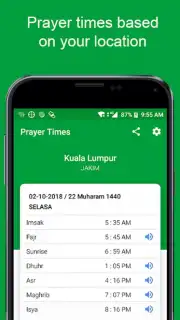 Addin Prayer Times captura 1