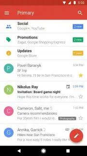 Gmail GO captura 8