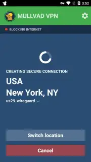 Mullvad VPN captura 1