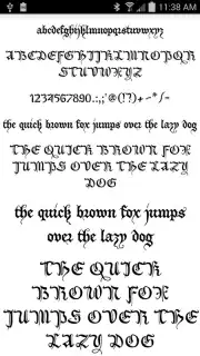 Gothic Fonts 50 captura 4