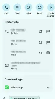 Google Contacts captura 2